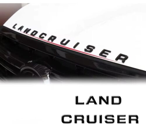 Emblema LAND CRUISER negro para capot - Imagen 2